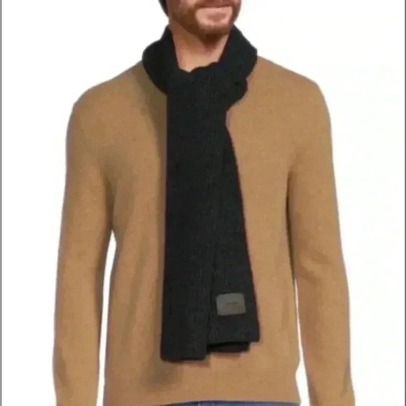 Vince Other - NWT Vince Cashmere Blend Shaker Stitch Rib Knit Scarf Blue